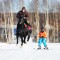 Скиджоринг Катание за лошадью - Подарки в Екатеринбурге, подарочные сертификаты | интернет-магазин подарков с доставкой