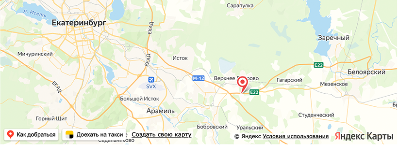 Автодром для дрифта в Екатеринбурге на карте