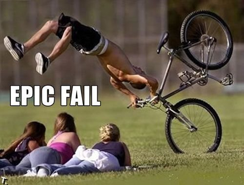 упал с велосипеда