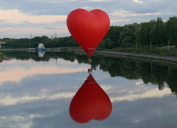 воздушный шар сердце